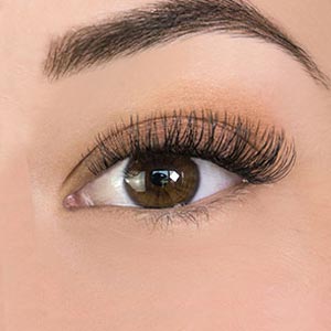 classic eyelash extensions with level 3 lash level and a D lash curl at The Lash Lounge Encinitas – Camino Village Plaza.