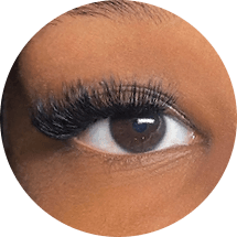 Volume: Level 3 c-curled lash extensions from The Lash Lounge.