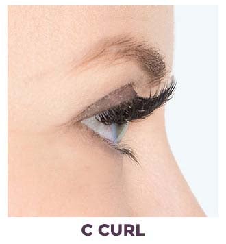 eyelash installation c curl