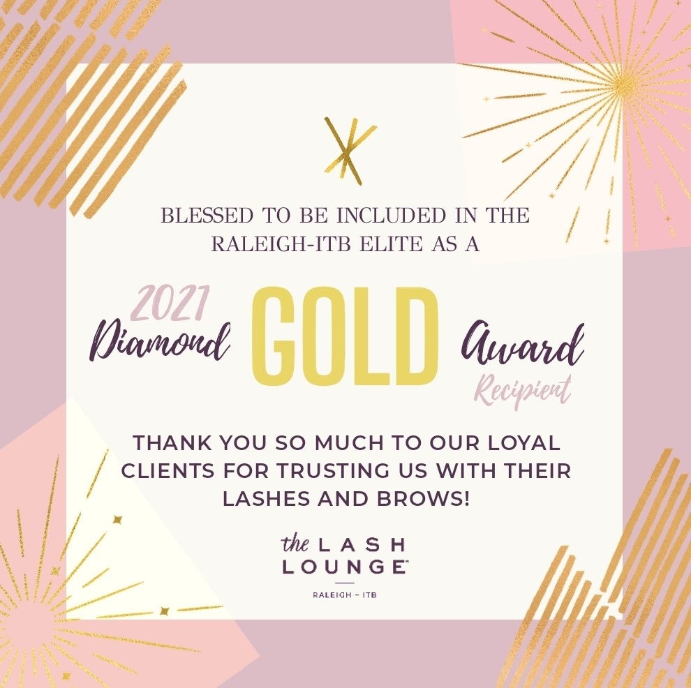 The Lash Lounge Raleigh ITB Diamond Award Winner