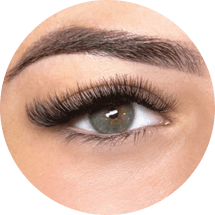 Hybrid: Level 2 lash extensions from The Lash Lounge.