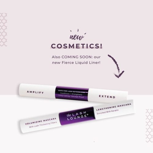 Cosmetics retail line featuring new mascara and from The Lash Lounge