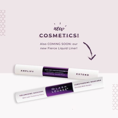 Cosmetics retail line featuring new mascara and from The Lash Lounge