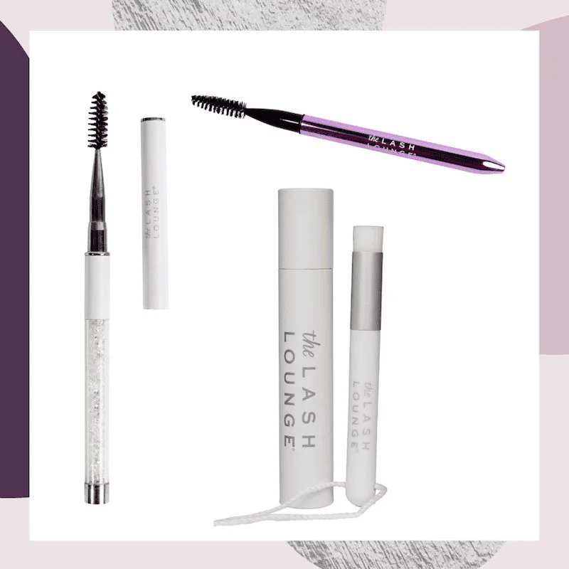 Lash wand and lash brushes from The Lash Lounge