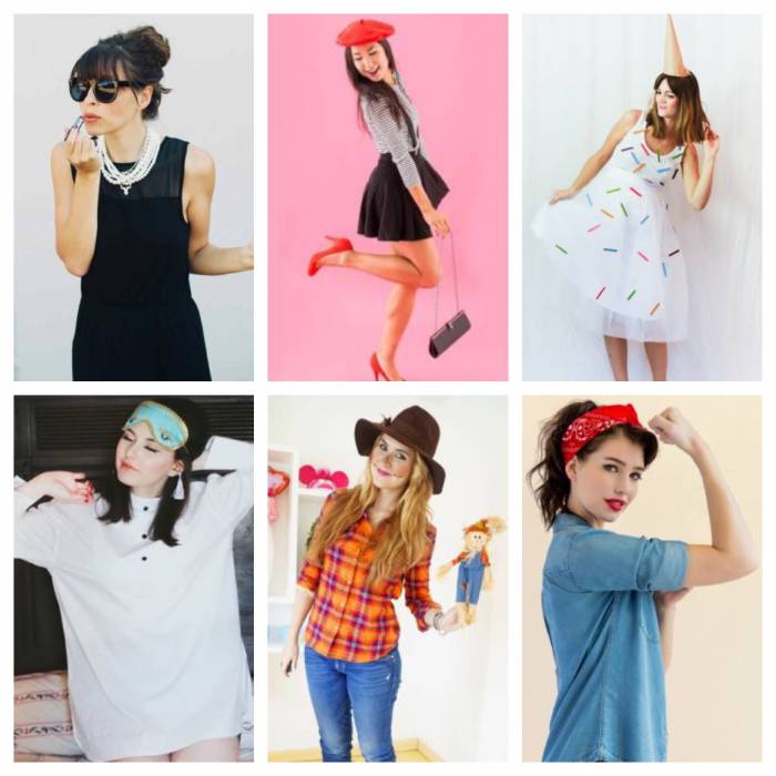 collection of women's halloween costumes