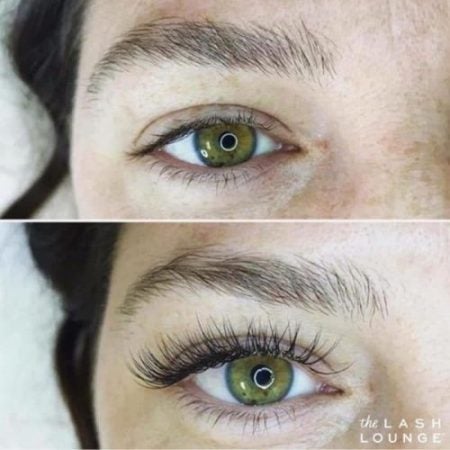 lash extensions customization on a beautiful green eye from The Lash Lounge Flower Mound – Robertson's Creek