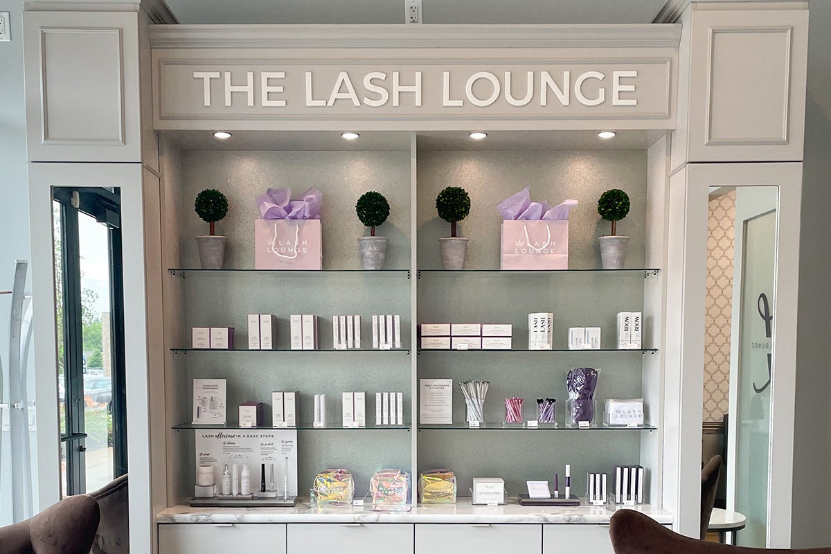 The Lash Lounge Ann Arbor – Washtenaw and Platt retail wall