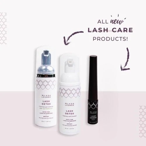 Lash aftercare products from The Lash Lounge