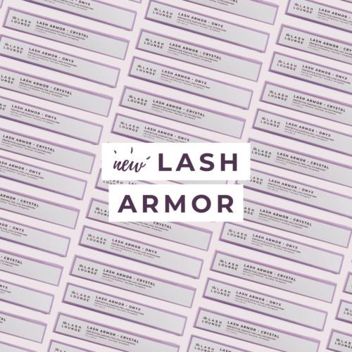 multiple boxes of Lash Armor eyelash extension sealant from The Lash Lounge