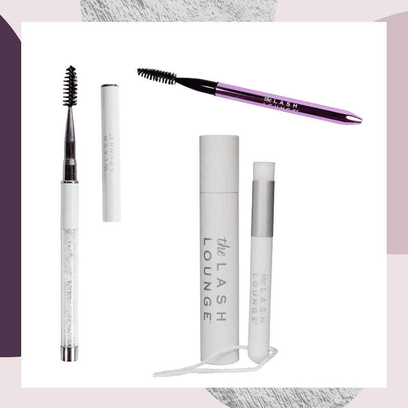 Lash wand and lash brushes from The Lash Lounge