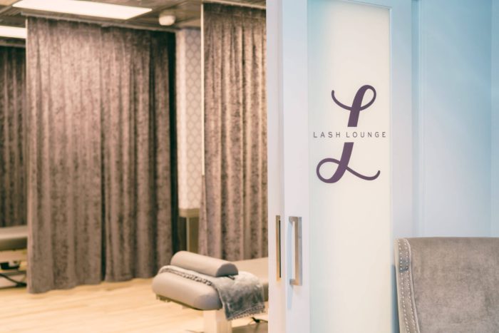 inside The Lash Lounge salon service area