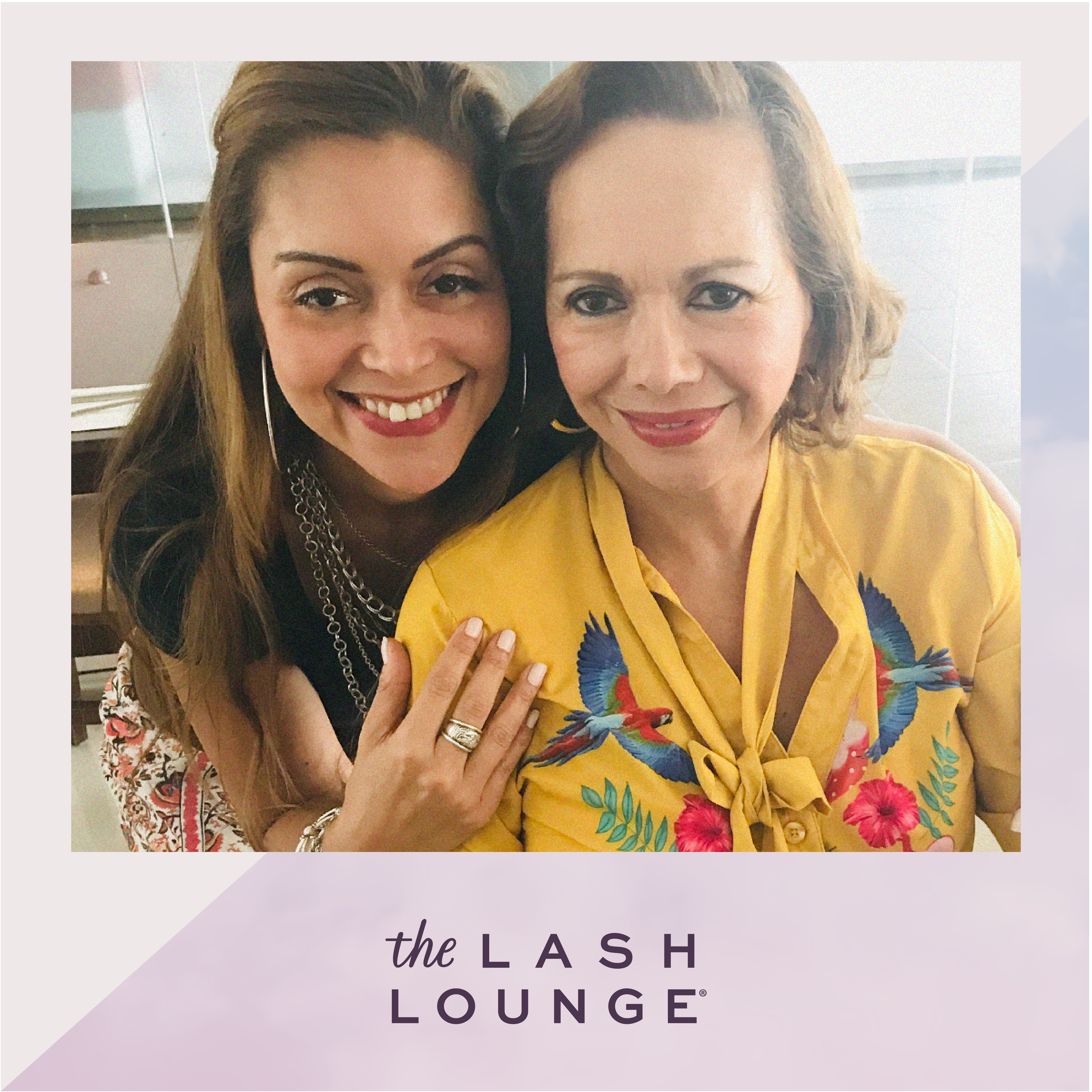 Lash Lounge franchisee with her mom for Mother's Day