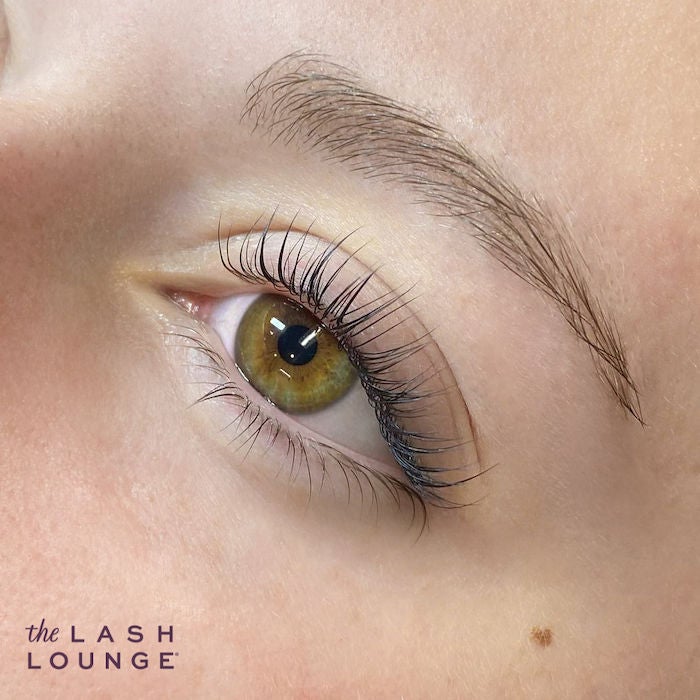 Close Up of Green Eye with a Lash Lift