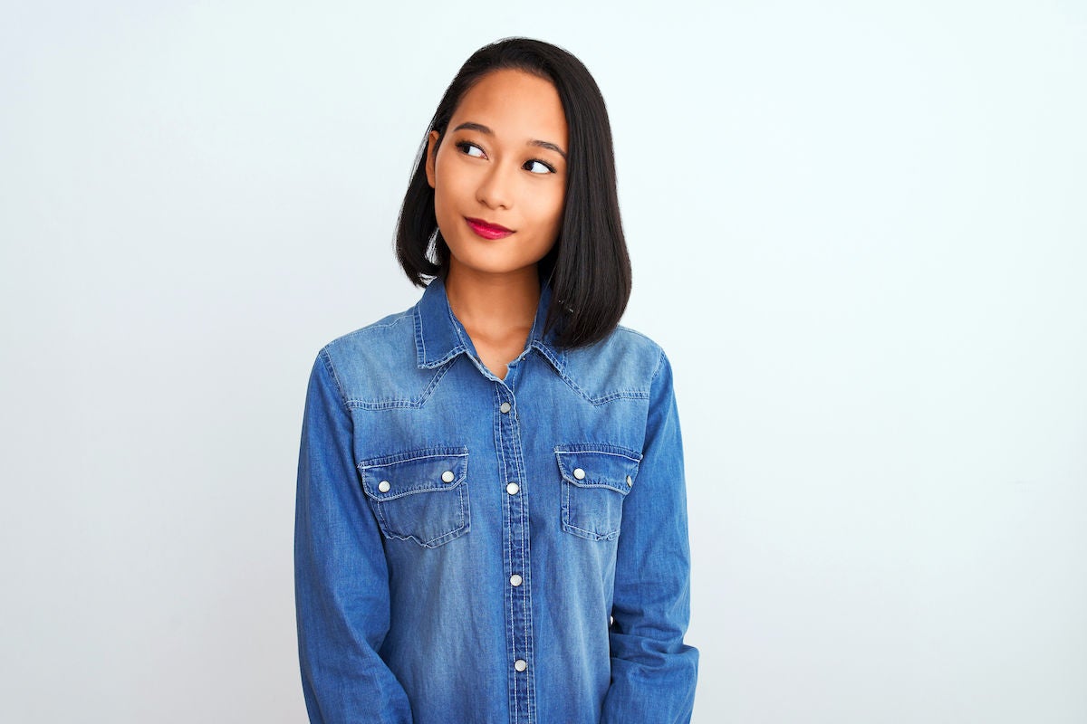 young asian woman with lash lift