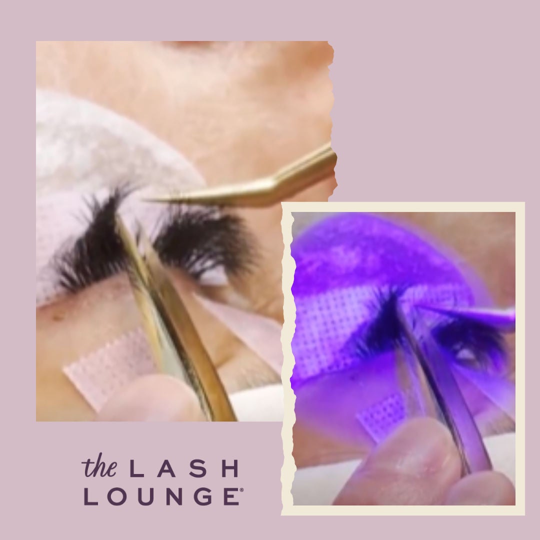 Lash extensions uv lash curing
