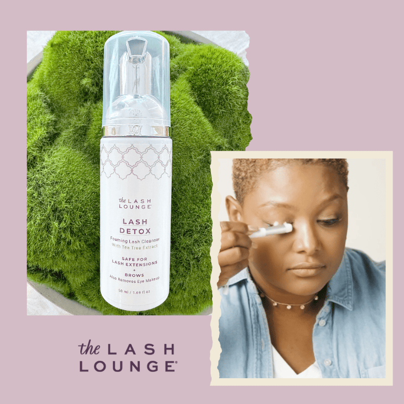 Lash Detox cleanser and demo